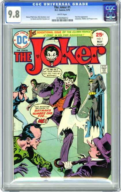CGC Graded Comics - The Joker #1 (CGC) - The Joker - Sensational - Batman - Number One Foe - Dc