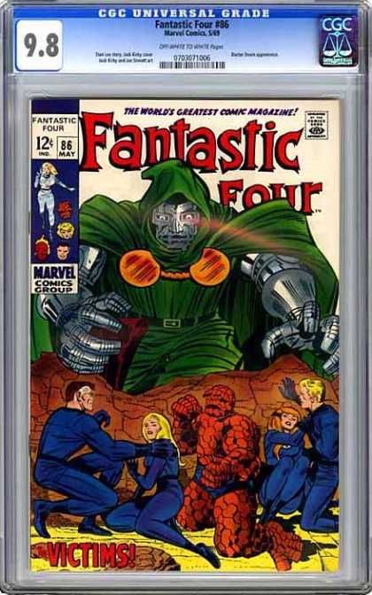 CGC Graded Comics - Fantastic Four #86 (CGC) - Fantastic Four - Dr Doom - The Thing - Mr Fantastic - Invisible Girl