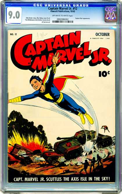 CGC Graded Comics - Captain Marvel Jr. #12 (CGC)