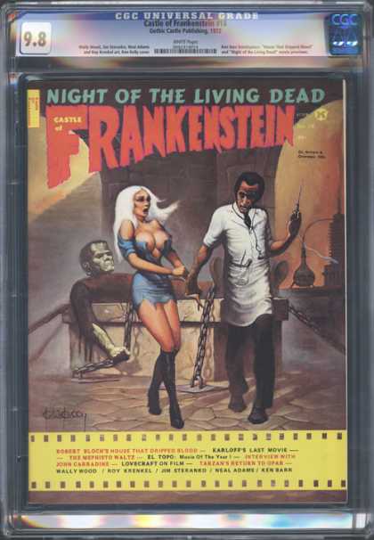 CGC Graded Comics - Castle of Frankenstein #18 (CGC) - Night Of The Living Dead - Frankenstein - Castle - Dr Evil - Woman