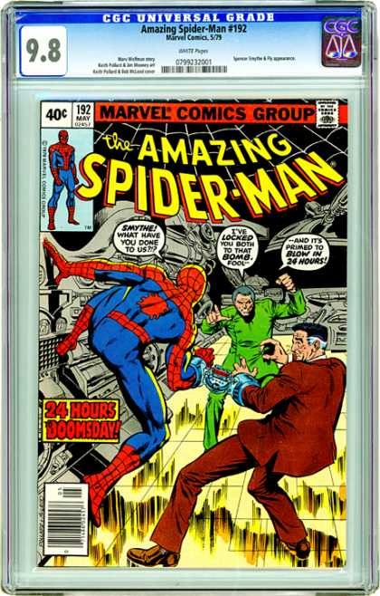 CGC Graded Comics - Amazing Spider-Man #192 (CGC) - Marvel Comics - The Amazing Spider-man - 24 Hours To Dooms Day - Green Suite - Brown Jacket