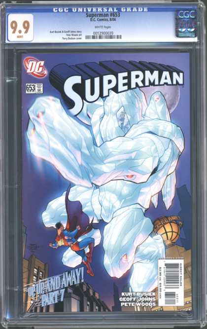 CGC Graded Comics - Superman #653 (CGC) - Up Up And Away Part 7 - Ice Man - Kurt Busiek - Geoff Johns - Pete Woods