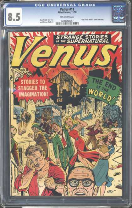 CGC Graded Comics - Venus #11 (CGC) - Venus - Strange Stories - Supernatural - The End Of The World - Blast