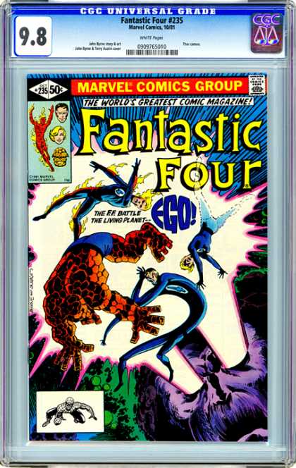 CGC Graded Comics - Fantastic Four #235 (CGC) - Fantastic Four - Marvel Comics Group - The Ff Battle - The Living Planet - Ego