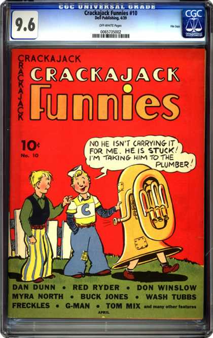 CGC Graded Comics - Crackajack Funnies #10 (CGC) - Crackajack - Funnies - G-man - Tom Mix - Freckles