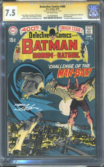 CGC Graded Comics - Detective Comics #400 (CGC) - Batman - Gotham City - 400th Smash Issue - Bridge - Man-bat