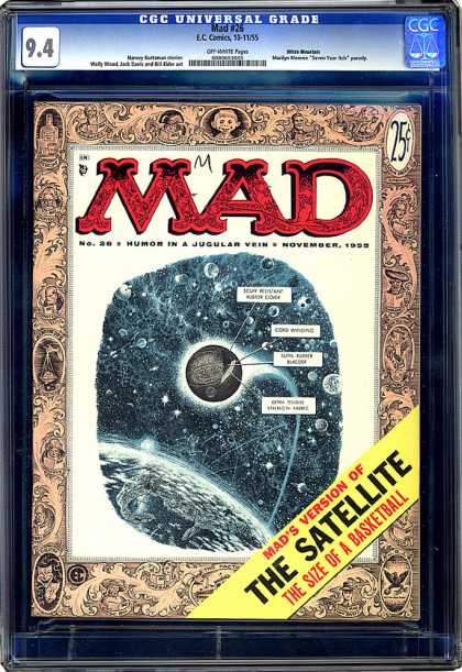 CGC Graded Comics - Mad #26 (CGC) - Ec Comics - Mad - The Satellite - The Size Of A Basketball - November 1955