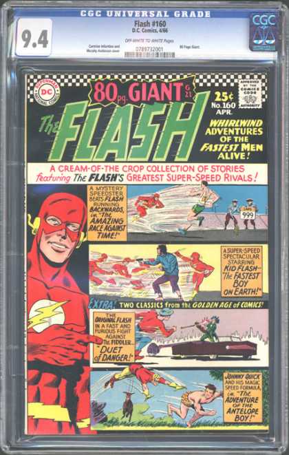 CGC Graded Comics - Flash #160 (CGC) - Flash - Superhero - Man - Approved By The Comics Code - Antelope Boy