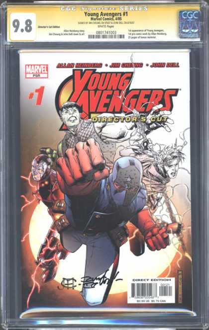 CGC Graded Comics - Young Avengers #1 (CGC) - Marvel - Directors Cut - First Issue - Ninja - Fist
