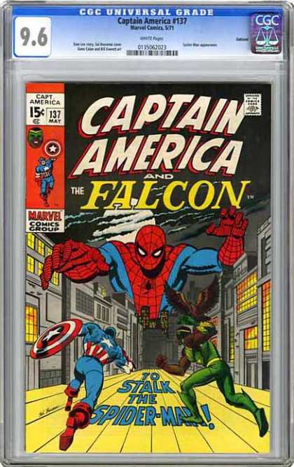 CGC Graded Comics - Captain America #137 (CGC) - Captain America - Falcon - Spider-man - Marvel - Superhero