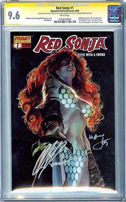 CGC Graded Comics - Red Sonja #1 (CGC) - Kurt - Busiek - Pete - Woods - Super Man