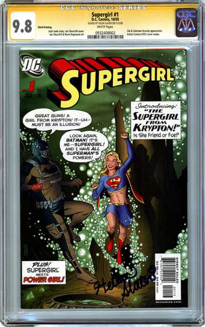 CGC Graded Comics - Supergirl #1 (CGC) - Supergirl - Krypton - Batman - Power Girl - Direct Sales