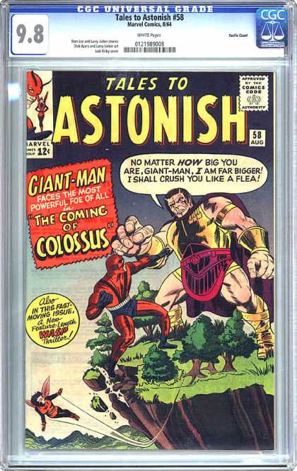 CGC Graded Comics - Tales to Astonish #58 (CGC) - Tales To Astonish - Giant-man - Coming Of Colossus - Wasp - Cliff