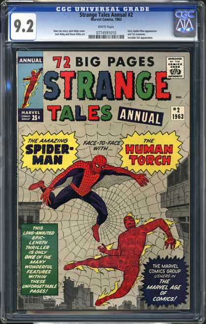 CGC Graded Comics - Strange Tales Annual #2 (CGC) - Strange - Tales - Human - Torch - Spiderman