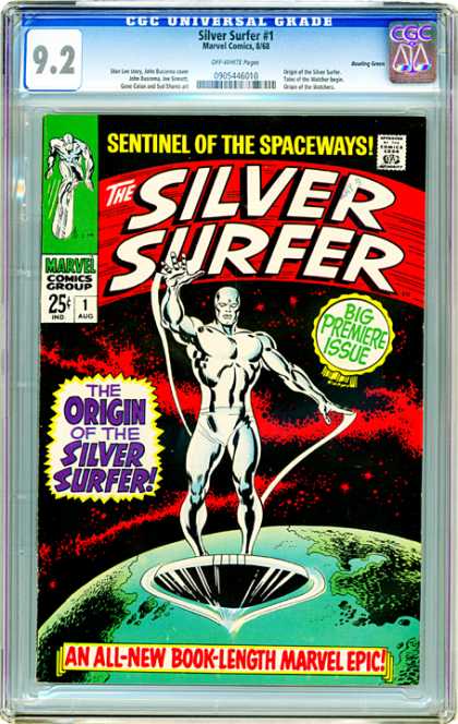 CGC Graded Comics - Silver Surfer #1 (CGC) - Origin - Premiere - Issue - Marvel - Epic