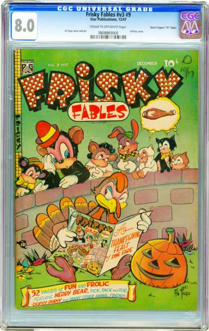 CGC Graded Comics - Frisky Fables #v3 #9 (CGC) - Food - On Guard - Hungry - Animals - Pumpkin