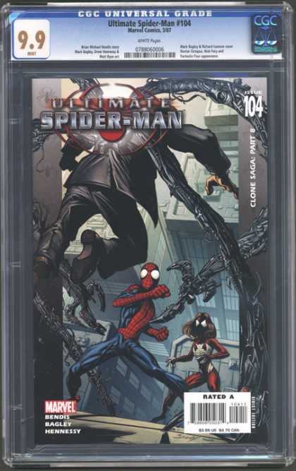 CGC Graded Comics - Ultimate Spider-Man #104 (CGC) - Clone Saga Part 8 - Spiderwoman - Doctor Octopus - Issue 104 - Rated A