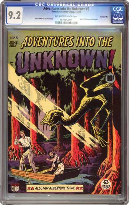 CGC Graded Comics - Adventures into the Unknown #5 (CGC)