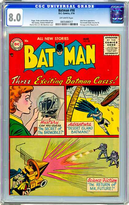CGC Graded Comics - Batman #98 (CGC) - Dc - Dc Comics - Batman - Cases - Mystery