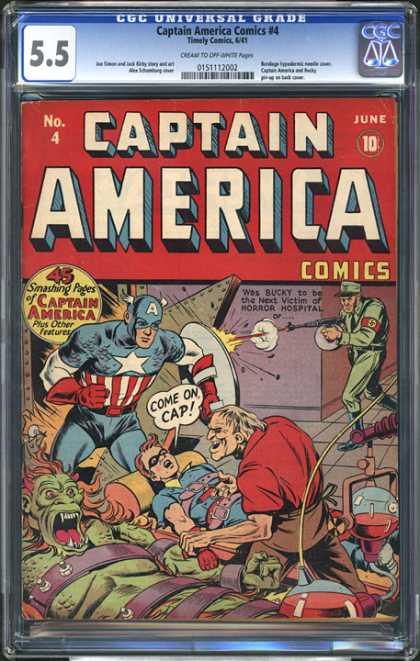 CGC Graded Comics - Captain America Comics #4 (CGC)