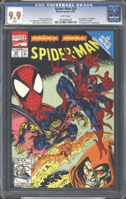CGC Graded Comics - Spider-Man #24 (CGC) - Spiderman - Hobgoblin - Demogoblin - Doppleganger - Infinity War