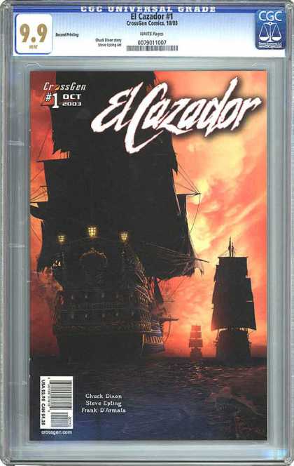 CGC Graded Comics - El Cazador #1 (CGC) - El Cazador - Ships - Sunset - Water - Sails