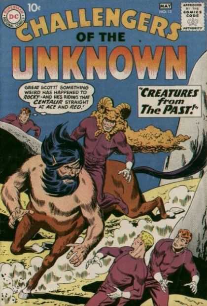 Challengers of the Unknown 13 - Man - Letters - Horse - Devil - Blue - Matt Hollingsworth