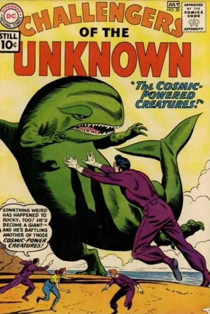 Challengers of the Unknown 20 - Cosmic - Whale - Purple - Green - Creatures