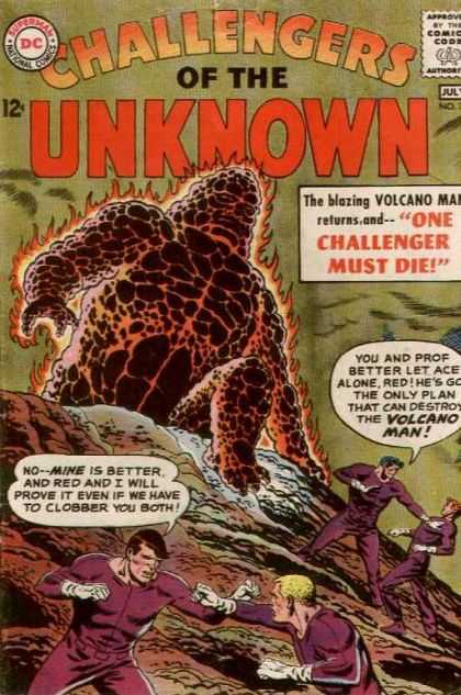 Challengers of the Unknown 32 - The Blazing Volcano - One Challenger Must Die - Volcano Man - Fighting - Ready For Attack