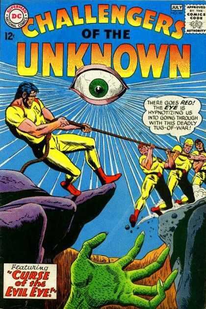 Challengers of the Unknown 44 - Superman - National Comics - Red - Eye - Curse Of The Evil Eye