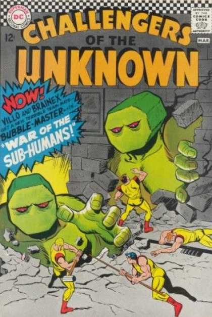 Challengers of the Unknown 54 - Sub Humans - War - Green Monsters - Giants - Fight