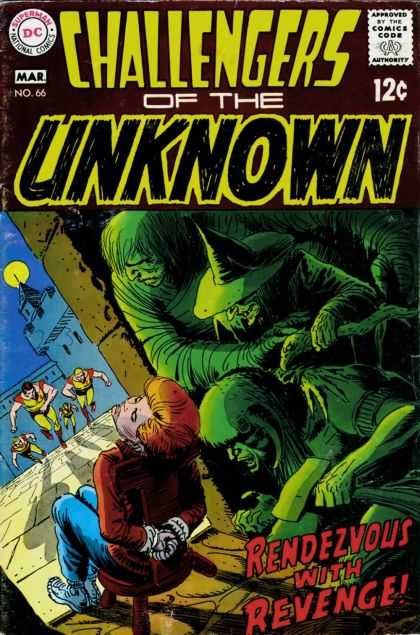 Challengers of the Unknown 66 - Witch - Kidnapped - Rendezvous With Revenge - 12 Cent - Golden Age - Joe Kubert