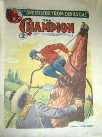 Champion 750 - Man - Rope - Tree - Hat - Wood