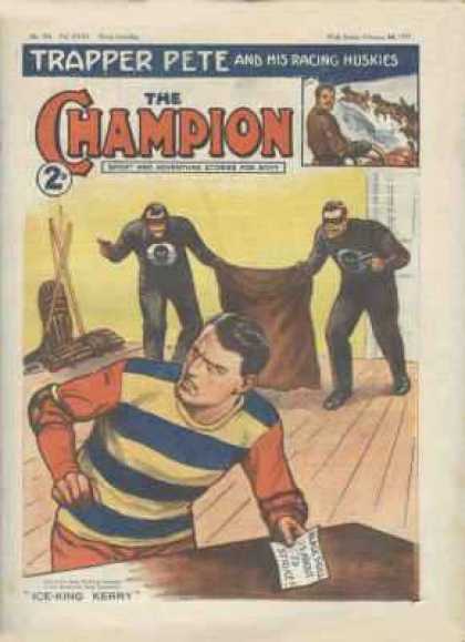 Champion 785 - Trapper Pete And His Racing Huskies - Kidnapping - Masked Men - Pistols - Ambush