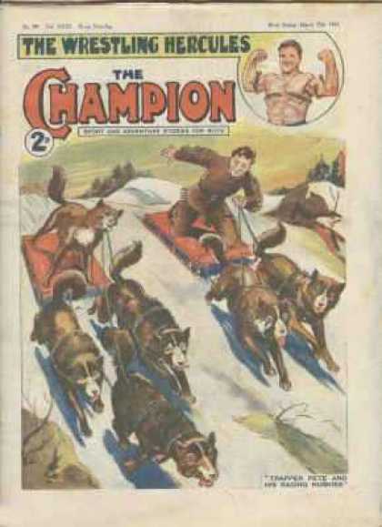 Champion 792 - Sleds - Dogs - Muscle - Snow - Brown Suit
