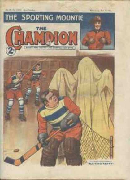 Champion 793 - Hockey Sticks - Goal Post - Frightened - Ghost - Ball