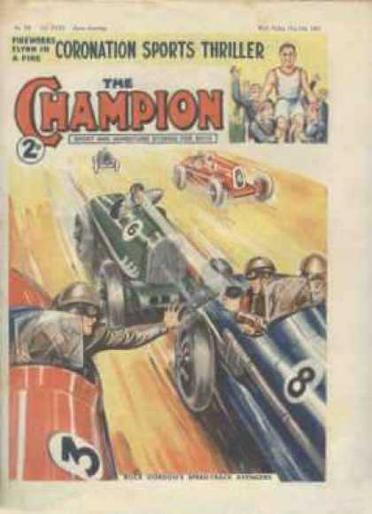 Champion 799 - Sports Thriller - Race Cars - Speedway - Green Car - Red Car