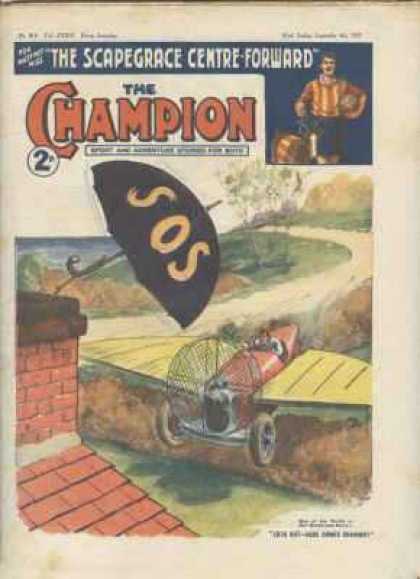 Champion 814 - Sos - Rugby - The Scapegrace Centre-forward - Flying Machine - Umbrella