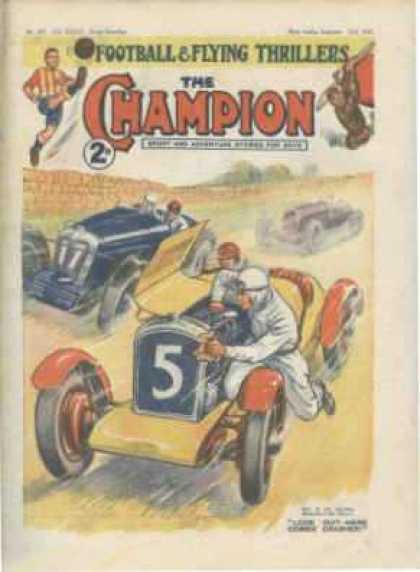 Champion 818 - Classic Comics - Race Car - Classic Cars - Number 5 - Old Time Comics