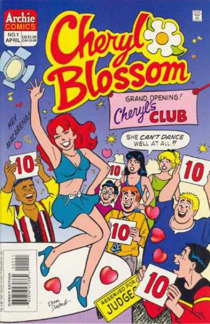 Cheryl Blossom 1 - Archie Comics - Grand Opening - Cheryls Club - Dance - Judges Holding 10s