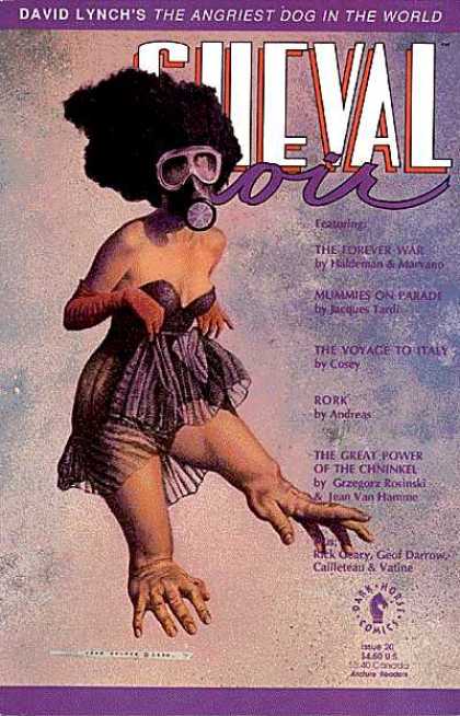 Cheval Noir 20 - Arms For Legs - Vintage - Black Beehive Fro - Snorkle Mask - Red Gloves
