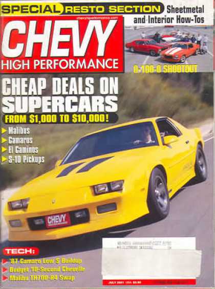 Chevy High Performance - July 2001