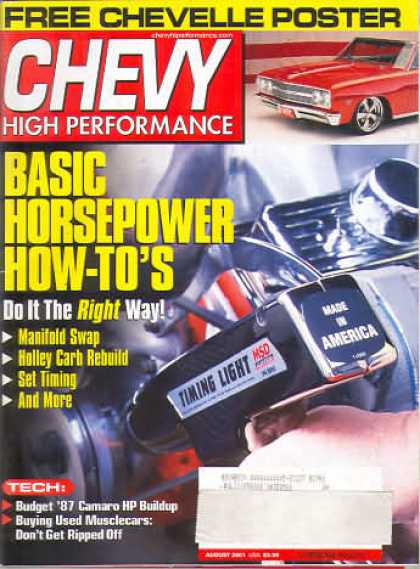 Chevy High Performance - August 2001