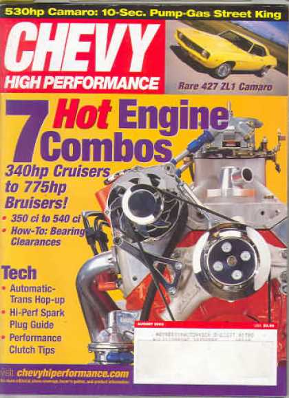 Chevy High Performance - August 2003