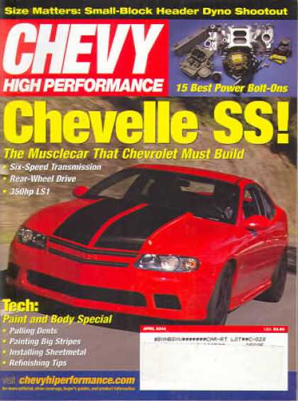 Chevy High Performance - April 2004