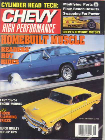 Chevy High Performance - August 1992