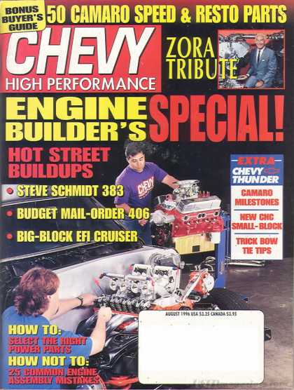Chevy High Performance - August 1996