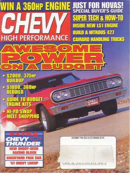 Chevy High Performance - October 1996
