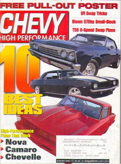 Chevy High Performance - August 2000
