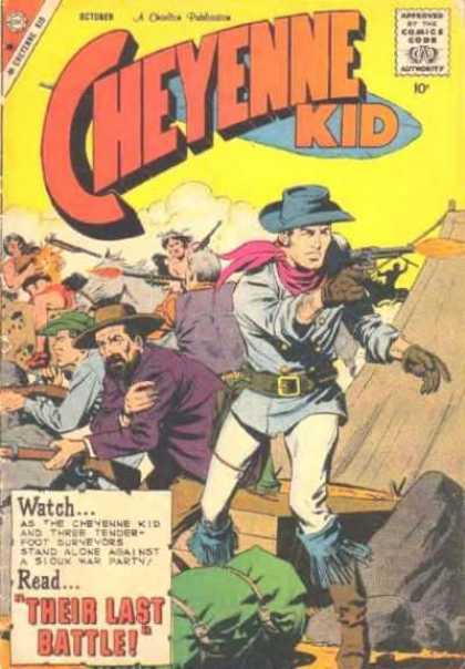 Cheyenne Kid 19 - Comics Code Authority - Gun - Weapon - 10 Cents - October